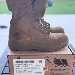 McRae Footwear Men's Coyote Brown Combat Boots